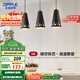 歐普（OPPLE）LED吊燈餐廳燈具三頭餐吊燈現(xiàn)代簡(jiǎn)約創(chuàng)意吧臺(tái) 繁星黑 另購(gòu)E27光源