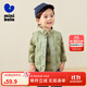 迷你巴拉冬季新款男女童可愛(ài)無(wú)領(lǐng)羽絨服寶寶保暖時(shí)尚羽絨馬甲 橄欖綠40801 100