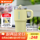 STANLEY巨無霸杯PRO吸管杯水杯保溫杯不銹鋼杯子辦公居家591毫升-柚黃