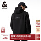 杰克·瓊斯（JACK&JONES）男裝潮流秋季外套男士連帽防風(fēng)上衣戶(hù)外休閑夾克短款百搭外套男 E41黑色 M (175)
