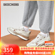 斯凱奇（Skechers）女鞋復古慢跑鞋舒適運動(dòng)休閑鞋軟底德訓鞋155450 乳白色/OFWT 37
