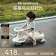 貝易（BEIE）皇室扭扭車  嬰兒童車1-3歲搖搖車防側(cè)翻音樂款寶寶禮物 卡其色
