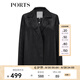 PORTS寶姿 商場同款新品女裝百搭鏤空西裝夾克LL8J018KWN015 黑色 M (6)
