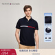 Tommy Hilfiger【輕柔感】25夏季男多色短袖POLO/【珠地網(wǎng)眼】撞色織帶T恤