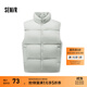 森馬（Semir）輕松羽絨|森馬羽絨馬甲男冬發(fā)熱三防外套面包服百搭 土灰綠40943 M