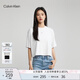 Calvin KleinJeans夏季女士休閑簡約ck印花字母舒適純棉圓領(lǐng)短袖T恤J222179