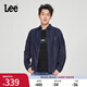 Lee標準版翻領經典工裝設計男士長袖牛仔襯衫日常休閑潮流LMT009 清水洗 XL