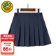 G.duck女童百褶裙兒童學(xué)院風(fēng)半身短裙中大童演出服女孩裙子學(xué)生校服 P105藏青百褶 XXL