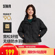 森馬（Semir）羽絨服女冬季薄款90絨子防潑水防風(fēng)千鳥(niǎo)格設計感外套101724113012