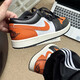 耐克（NIKE）正品AJ1男鞋2025新款A(yù)IR JORDAN 1 LOW復(fù)古籃球鞋休閑鞋低幫板鞋 553558-081/橙黑白/現(xiàn)貨速發(fā) 41