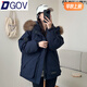 DGOV2025新款韓版羽絨棉服女設計感工裝寬松加厚派克服美式棉衣外套女 藏藍色 【zt】下單速發(fā)貨 M 建議尺碼110-130斤