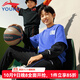 李寧兒童運動(dòng)套裝2025新款男女大童衛衣衛褲籃球體育運動(dòng)兩件套裝 中藍色 160 cm