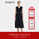 PORTS寶姿女裝2025春夏新款無(wú)袖收腰小黑裙LQ8D226TWB005 黑色 XS 2