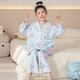 春秋吉伊卡哇長(cháng)袖兒童睡衣女孩純棉中大童學(xué)生親子全棉家居服套裝 100%純棉CMG-30246小丑魚(yú) 100  【8碼】高93-103cm