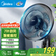 美的（Midea）電風(fēng)扇商用壁扇壁掛式風(fēng)扇工業(yè)工程扇家用搖頭轉(zhuǎn)頁扇餐廳客廳安靜低音 FWA35WAR【七葉遙控 行業(yè)TOP】 家用壁掛式