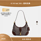 蔻馳（COACH）新款女士經(jīng)典標志HAMPTONS半月包復古簡(jiǎn)約單肩包女包 B4/橡木色 楓木色