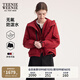 Teenie Weenie小熊女裝外套2025秋季新款加絨保暖休閑戶外連帽夾克 紅色 M