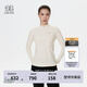 KOLON SPORT/可隆半拉鏈長(cháng)袖T恤 女子戶(hù)外登山S-FUNCTIONAL吸濕速干內搭 LKZT5SN064-CR 淡鵝黃 XL 175/96A