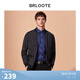 Brloote/巴魯特棉衣男商務(wù)休閑短款棉服秋冬季男士輕薄棉襖外套 黑色 175/96A