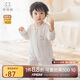 乖奇熊夏季薄款寶寶連體衣長(cháng)袖空調服透氣居家服嬰幼兒哈衣爬爬服春秋