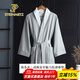 斯坦梅茲浴袍男女【甄選天鵝絨】純棉吸水速干成人浴衣睡袍四季通用春夏 商務(wù)灰 L（衣長(cháng)120cm，適合180斤內）