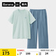 蕉內【王一博同款】305H睡衣男士純棉春夏季100%棉短袖情侶家居服套裝