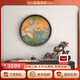 古歌空間 焦點(diǎn)藝術(shù)圓形玄關(guān)裝飾畫(huà)千里江山圖新中式銅版畫(huà)鴻運當頭電視背景墻葫蘆畫(huà) 千里江山【圓形】650*650mm 黑胡桃實(shí)木畫(huà)框 銅彩燒工藝+黃銅畫(huà)芯+包安裝