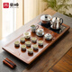 豪峰汝窯2025新款整套茶具套裝泡茶器泡茶壺泡茶杯實(shí)木茶盤(pán)送伴手禮物