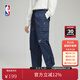 NBA官方湖人/勇士哥特球場(chǎng)系列秋冬季保暖直筒寬松跑步運動(dòng)休閑長(cháng)褲 金州勇士隊運動(dòng)長(cháng)褲 L