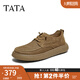 TATA復(fù)古打孔透氣皮鞋男士棕色真皮爸爸鞋2025夏新款73X20BM5 棕色 41