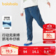 巴拉巴拉童裝兒童褲子男童長(cháng)褲秋冬裝2024直筒褲加絨時(shí)尚潮酷208424108103