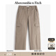 ABERCROMBIE & FITCH女裝24春秋款美式復古街頭潮流寬松工裝風(fēng)休閑褲KI156-4520 卡其色 30 S (155/76A)短版