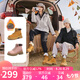 駱駝（CAMEL）【山丘】經(jīng)典大黃靴戶外工裝馬丁靴 L23W076065R 土黃（絨里） 38
