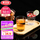 美麗雅 一次性杯子航空杯300ml*50只食品級 大號加厚加硬飲料杯透明