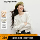 紅袖小香風(fēng)短外套春季2025新款女裝亮絲珠片正肩H型圓領(lǐng)通勤白色上衣 本白001 L