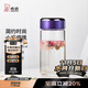 希諾（HEENOOR）單層玻璃杯子女士加厚泡茶杯便攜車(chē)載時(shí)尚水杯XN-9055紫色 330ml