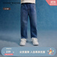 Teenie Weenie Kids小熊童裝25年款新款男童休閑時(shí)尚百搭牛仔長(cháng)褲 藍色 120 cm