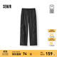 森馬（Semir）[商場(chǎng)同款]休閑褲男2025夏季新款寬松直筒褲工裝傘褲純色百搭 黑色90001 M