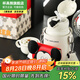 杯具熊（BEDDYBEAR）兒童保溫杯316不銹鋼吸管直飲保溫壺男女寶寶學(xué)生上學(xué)水杯 四葉草好奇米奇-三蓋630ml