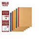 無(wú)印良品（MUJI） 書(shū)寫(xiě)紙 筆記本 5冊組 NA64CC1A 學(xué)生文具 8mm橫線(xiàn) 30張 B5 5冊