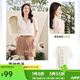 歐莎（OSA）優(yōu)雅通勤v領(lǐng)短袖襯衫女夏季薄款襯衣高級感洋氣女士雪紡上衣 米白色 XL