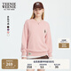 Teenie Weenie小熊女裝衛(wèi)衣2025年秋季新款簡(jiǎn)約寬松學(xué)院風(fēng)圓領(lǐng)上衣 粉色 M