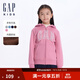 蓋璞【大小童同款】男女童logo抓絨衛衣外套646082 粉色 150 cm(12-13歲)亞洲尺碼