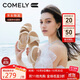 康莉（COMELY）羊皮運動(dòng)涼鞋女25年夏季魔術(shù)貼外穿厚底休閑沙灘涼鞋 米白色  36 