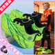 怡安踏雪c202心跳7代夜光兒童運動(dòng)鞋男童爆米花減震防滑中大童學(xué)生跑步鞋 熒光綠 心跳+夜光 36