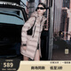 金羽杰冬季都市直筒超輕保暖羽絨服女中長款連帽寬松休閑外套Y23306228