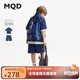 馬騎頓（MQD）MQD童裝男童牛仔套裝2025夏季新款兒童涼感短袖襯衫短褲兩件套潮 原牛仔色 160