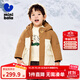 迷你巴拉冬兒童發(fā)熱羽絨服寶寶厚款保暖羽絨外套【三防透濕】 焦糖棕51123 【三防透濕】 100 cm 【充絨量77.8g】