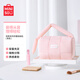 名創(chuàng  )優(yōu)品（MINISO）泡芙系列手提收納包粉色 化妝包洗漱包出行便攜收納袋大容量