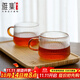 雅集茶杯棱影品茶杯耐熱透明小茶杯小資杯品茶杯功夫茶具茶具配件